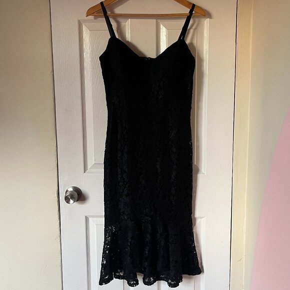 Guess Black Lace Midi Dress - Picture 2 of 10